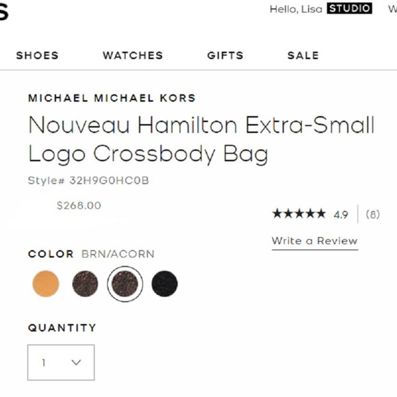 $198 *NEW*MICHAEL MICHAEL KORS EXTRA SMALL Nouveau - Picture 2 of 6